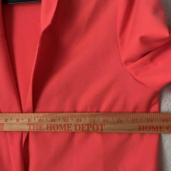 Divided by H&M Women's Coral Lightweight Blazer Button Pockets Size 12 - Picture 3 of 7
